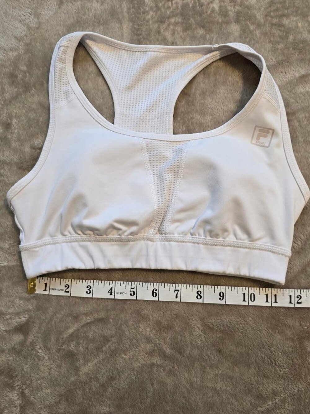 Fila sports athletic support bra white XS